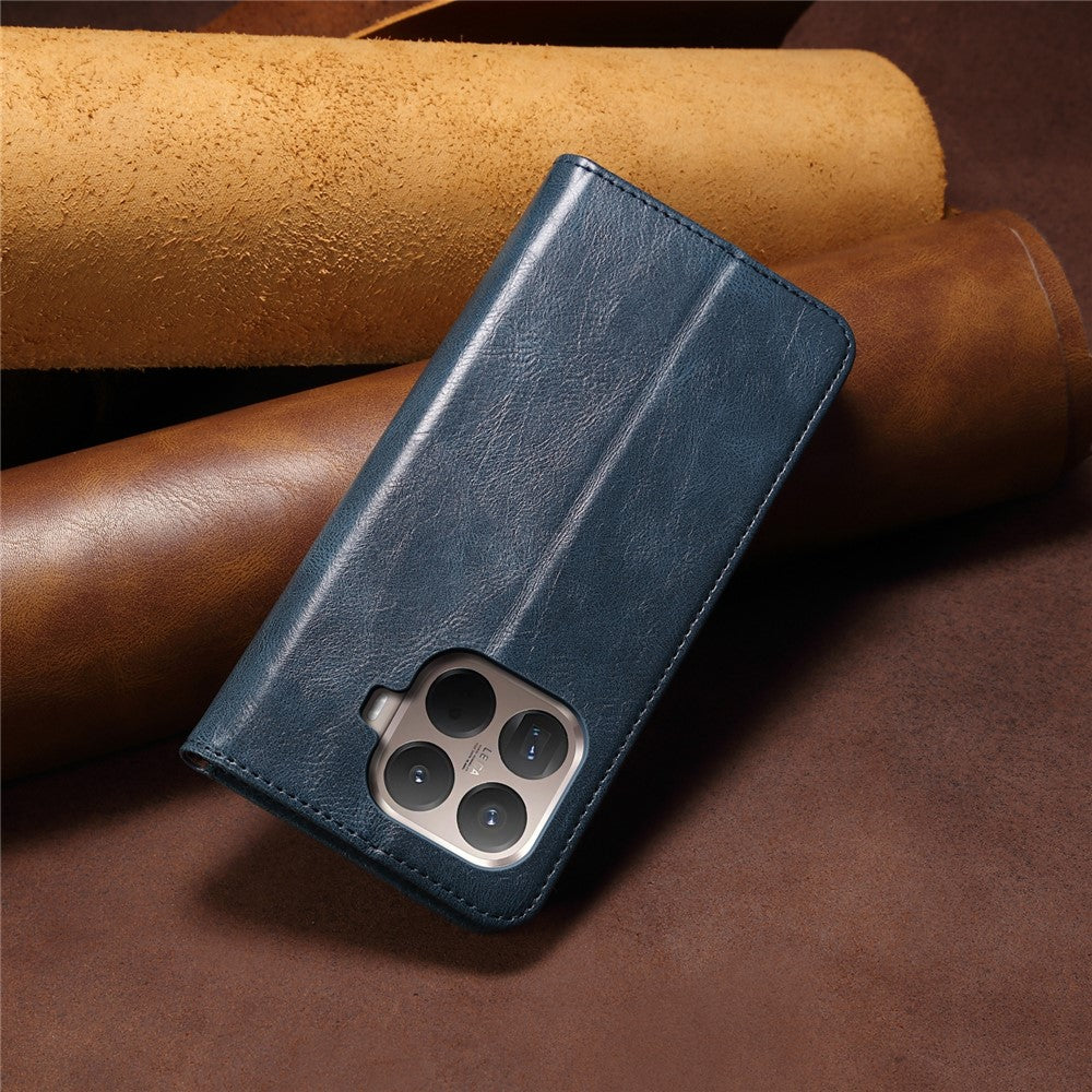 For Xiaomi 15T Pro Case Crazy Horse Texture Waxy Leather Wallet Stand Phone Cover