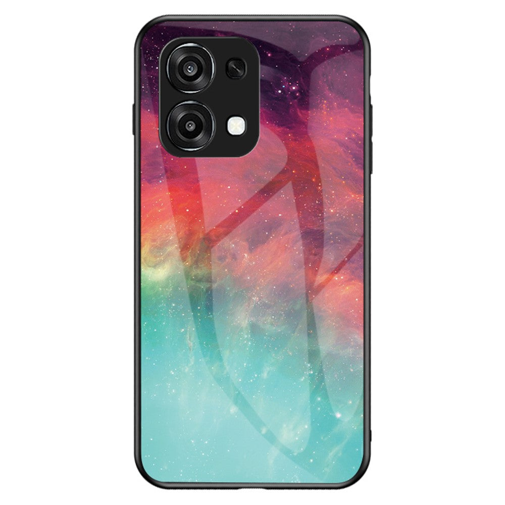 For Oppo A6 5G  /  A6 Pro 5G  /  4G  /  F31 5G Case Starry Sky Pattern Tempered Glass Phone Cover