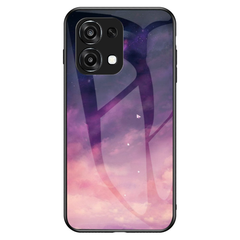 For Oppo A6 5G  /  A6 Pro 5G  /  4G  /  F31 5G Case Starry Sky Pattern Tempered Glass Phone Cover