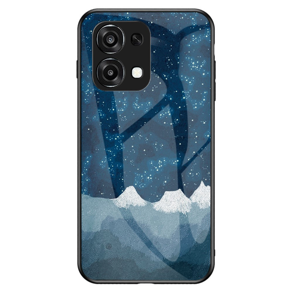 For Oppo A6 5G  /  A6 Pro 5G  /  4G  /  F31 5G Case Starry Sky Pattern Tempered Glass Phone Cover