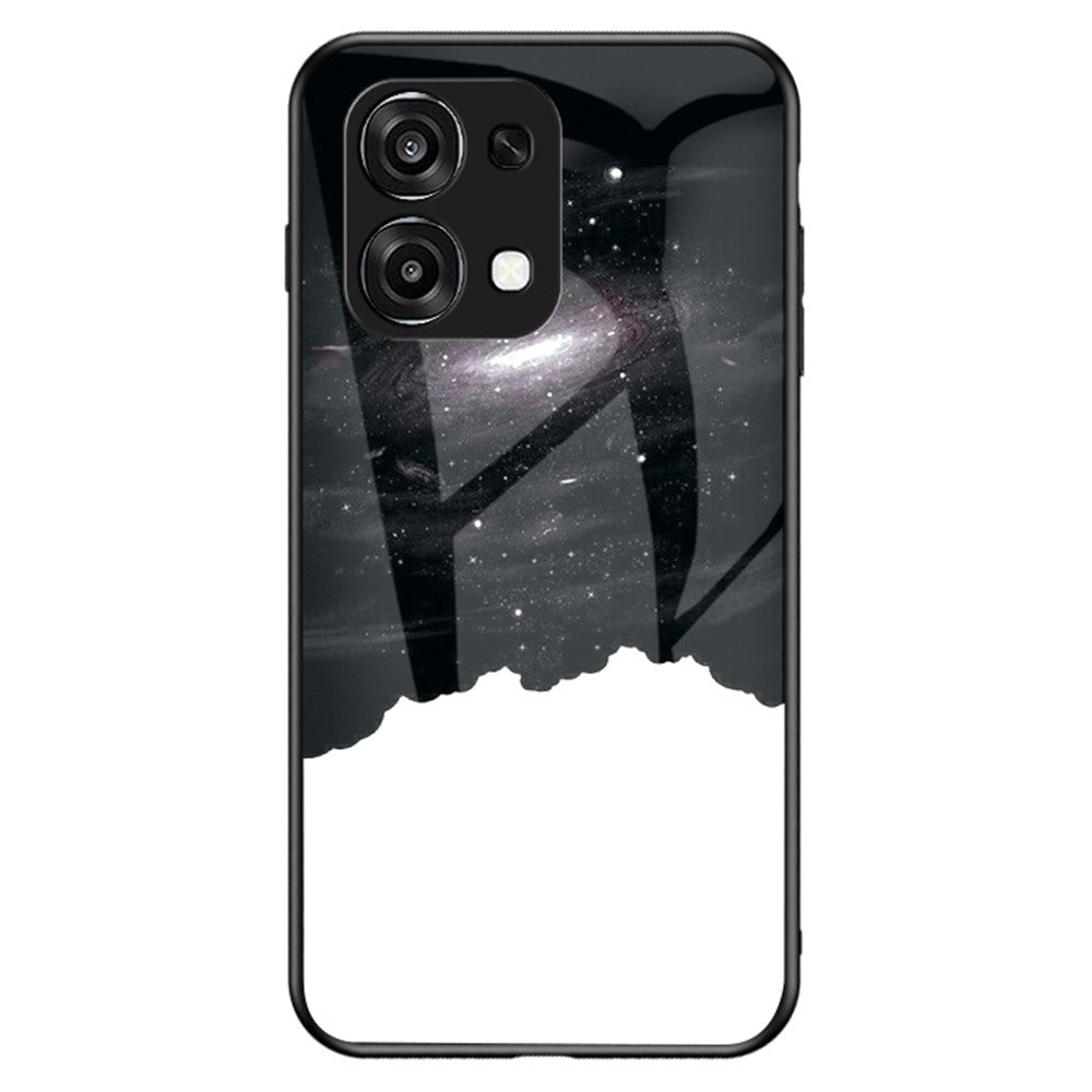 For Oppo A6 5G  /  A6 Pro 5G  /  4G  /  F31 5G Case Starry Sky Pattern Tempered Glass Phone Cover