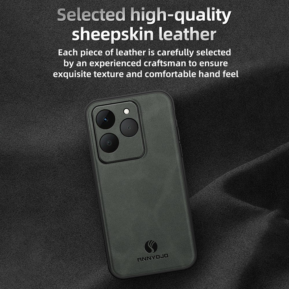 ANNYOJO For Realme 15T 5G Case PU Leather + PC + TPU Anti Drop Phone Back Cover