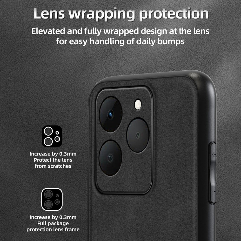 ANNYOJO For Realme 15T 5G Case PU Leather + PC + TPU Anti Drop Phone Back Cover