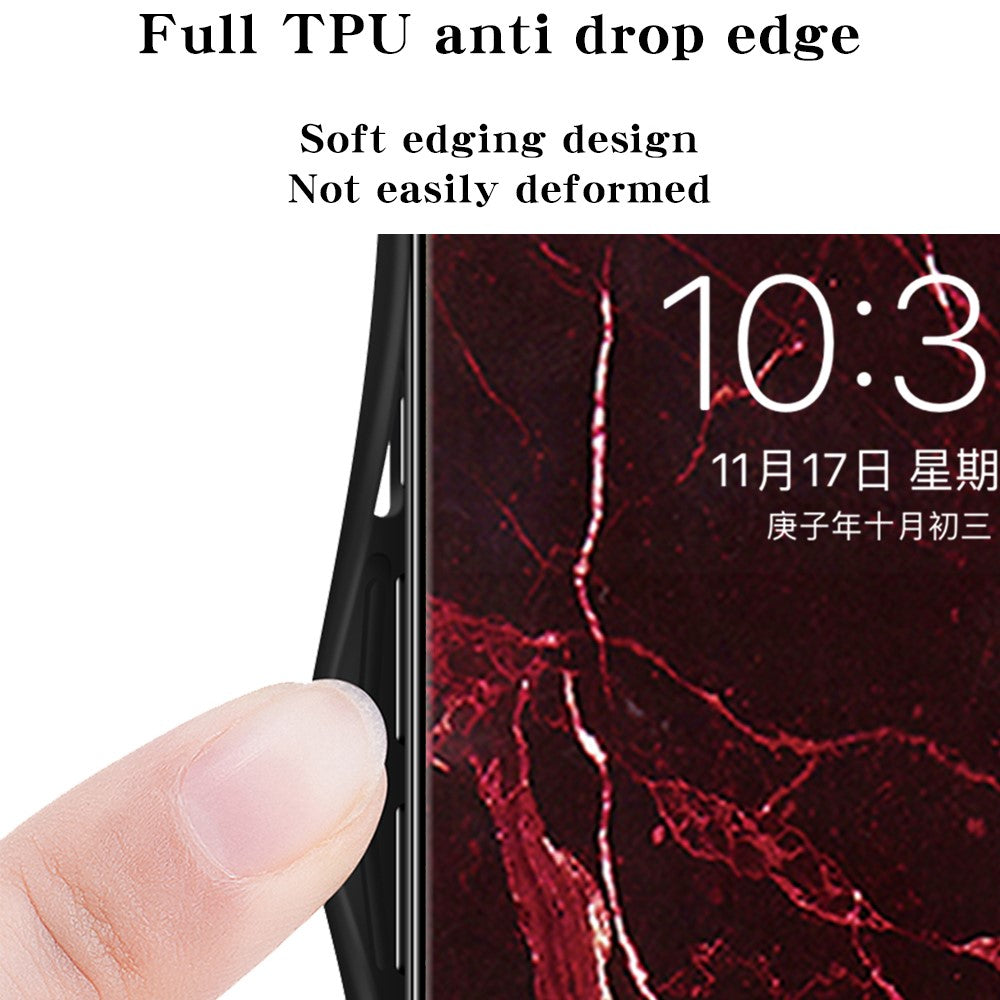 For Realme 15T 5G Case Marble Pattern Tempered Glass + PC + TPU Protective Phone Cover