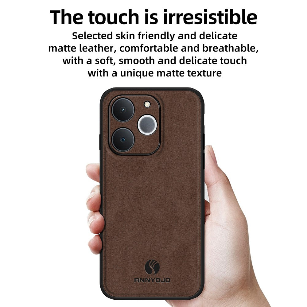 ANNYOJO For Realme C71 4G  /  Note 70 4G Case PU Leather + PC + TPU Anti Drop Phone Back Cover