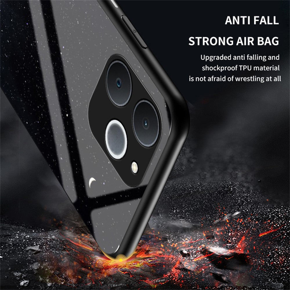 For Realme C71 4G  /  Note 70 4G Case Starry Sky Pattern Tempered Glass Phone Cover