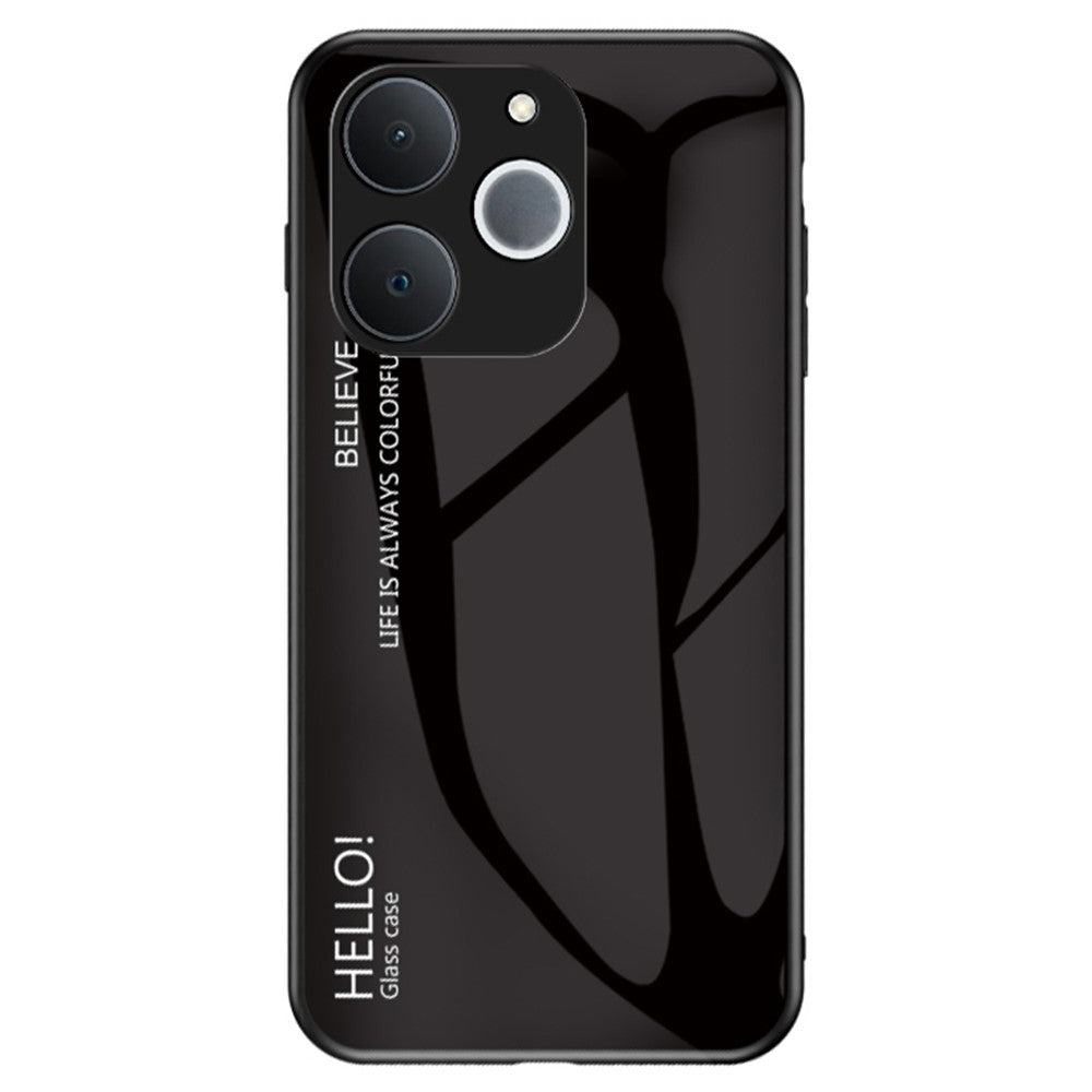 For Realme C71 4G  /  Note 70 4G Case Anti-Scratch Tempered Glass + PC + TPU Phone Cover