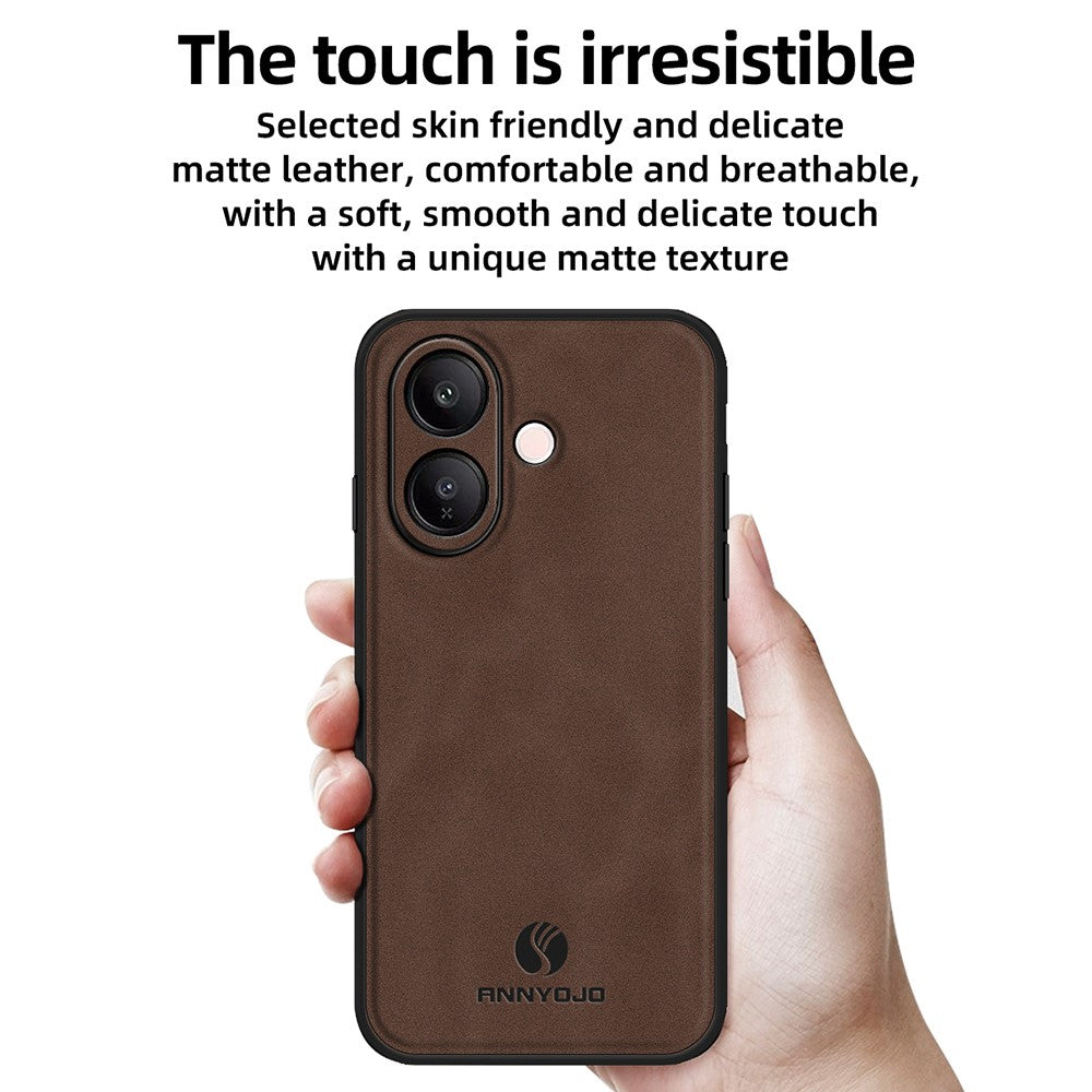 ANNYOJO For vivo V60 Lite 5G  /  4G Case PU Leather + PC + TPU Anti Drop Phone Back Cover