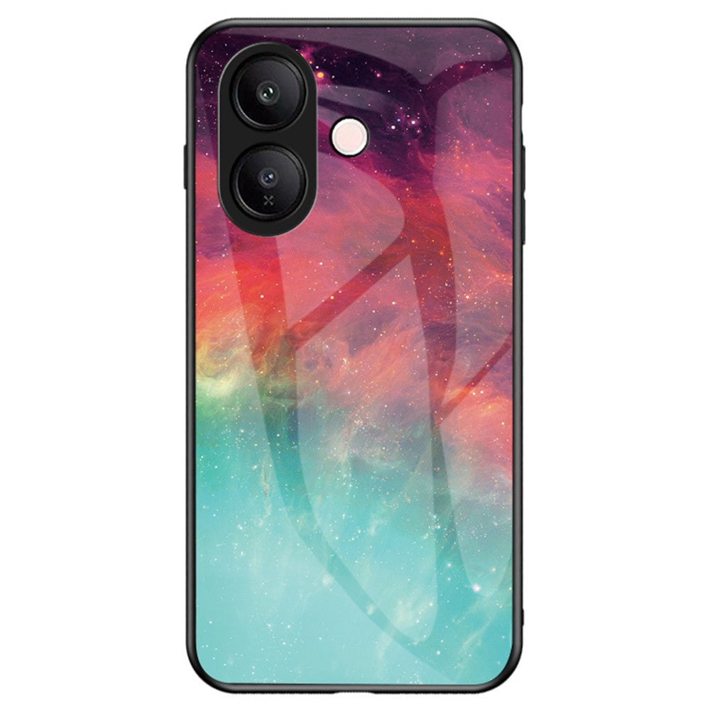 Funda de cristal templado con diseño de cielo estrellado para vivo V60 Lite 5G/4G