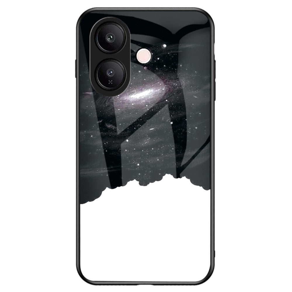 For vivo V60 Lite 5G  /  4G Case Starry Sky Pattern Tempered Glass Phone Cover