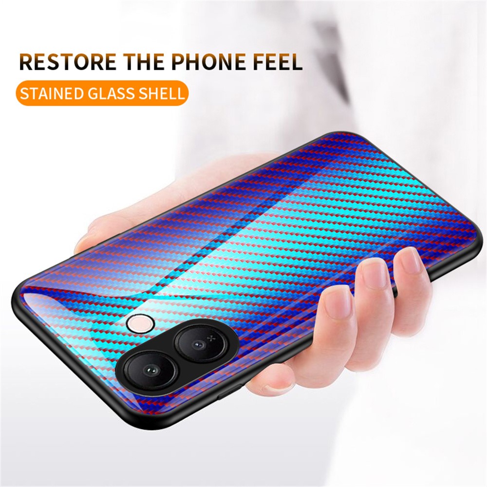 For vivo V60 Lite 5G  /  4G Case Tempered Glass Shockproof Phone Cover