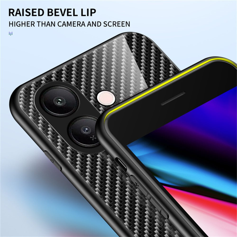 For vivo V60 Lite 5G  /  4G Case Tempered Glass Shockproof Phone Cover