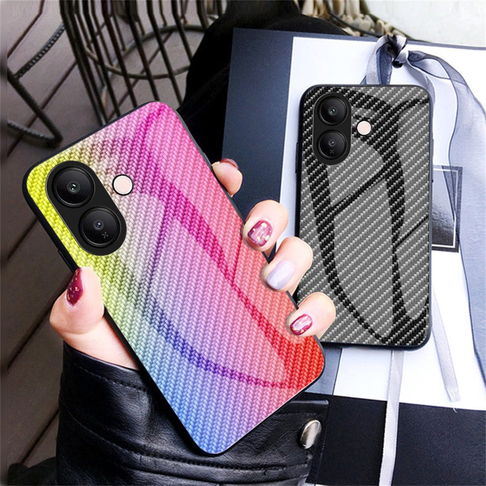 For vivo V60 Lite 5G  /  4G Case Tempered Glass Shockproof Phone Cover