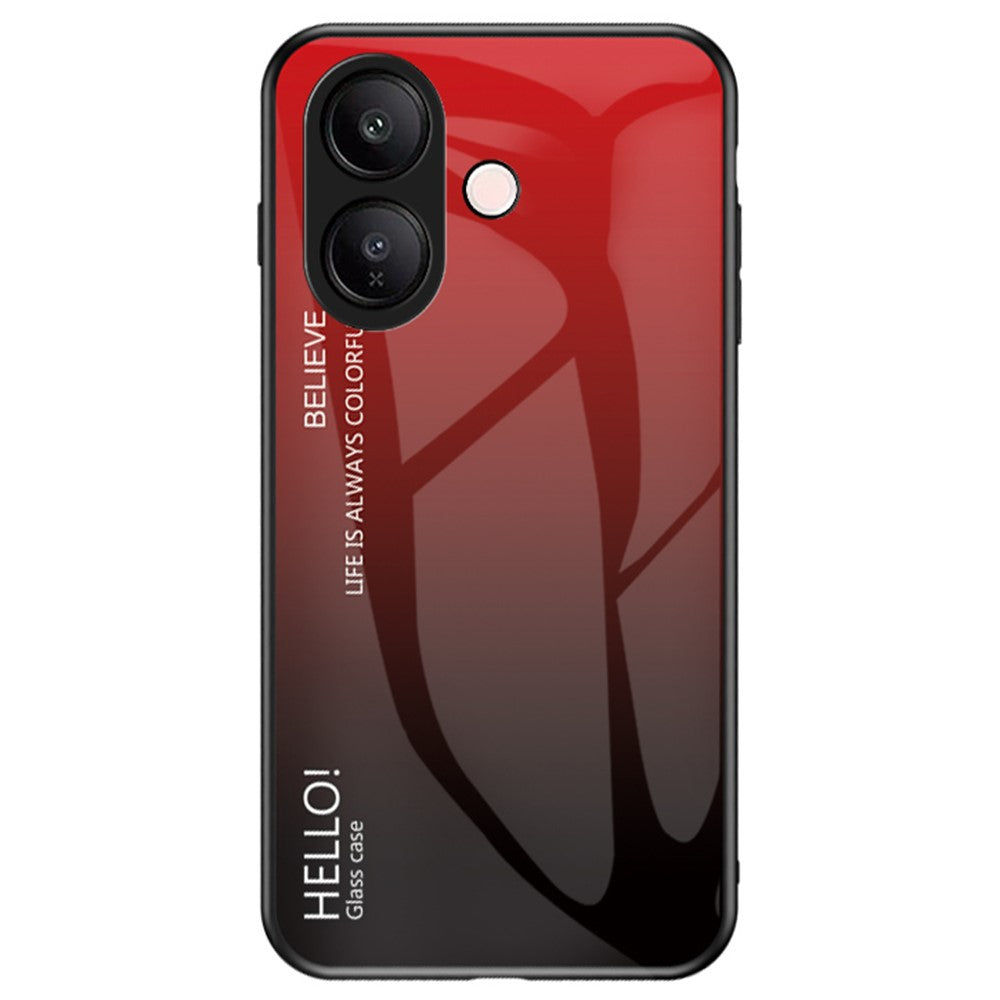 For vivo V60 Lite 5G  /  4G Case Anti-Scratch Tempered Glass + PC + TPU Phone Cover