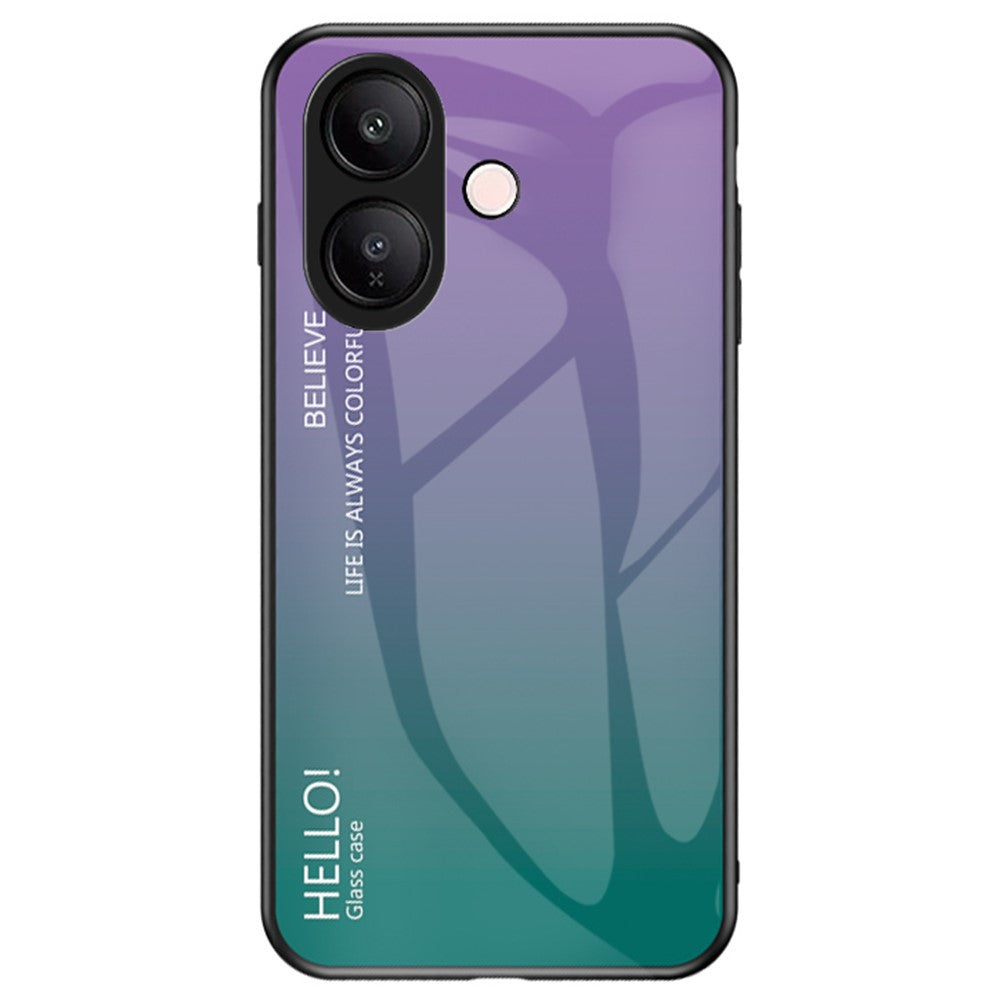 For vivo V60 Lite 5G  /  4G Case Anti-Scratch Tempered Glass + PC + TPU Phone Cover