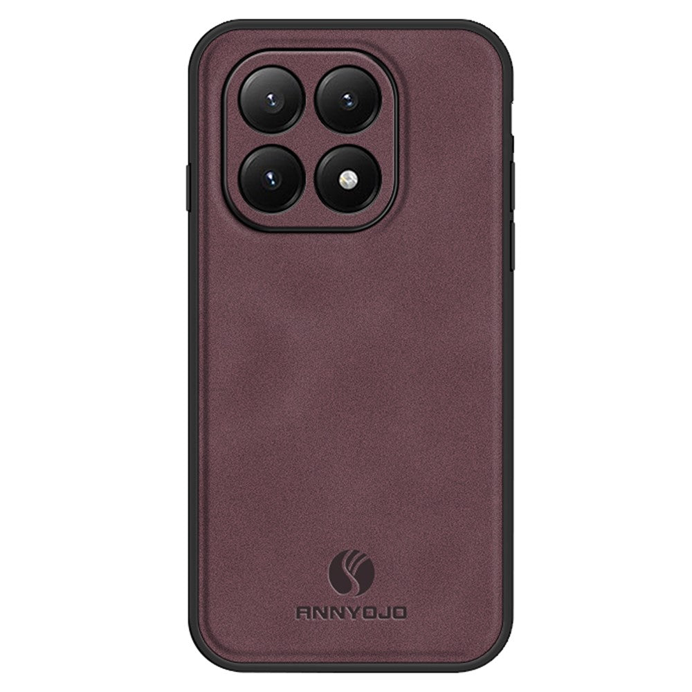 ANNYOJO For Xiaomi 15T Case PU Leather + PC + TPU Anti Drop Phone Back Cover