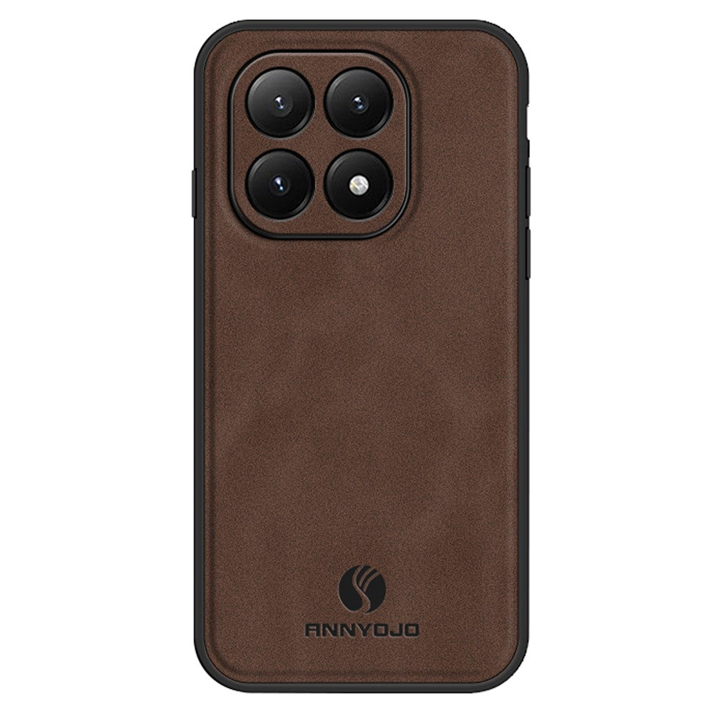 ANNYOJO For Xiaomi 15T Case PU Leather + PC + TPU Anti Drop Phone Back Cover