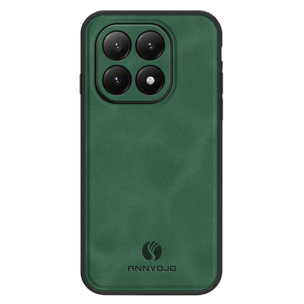 ANNYOJO For Xiaomi 15T Pro Case PU Leather + PC + TPU Anti Drop Phone Back Cover