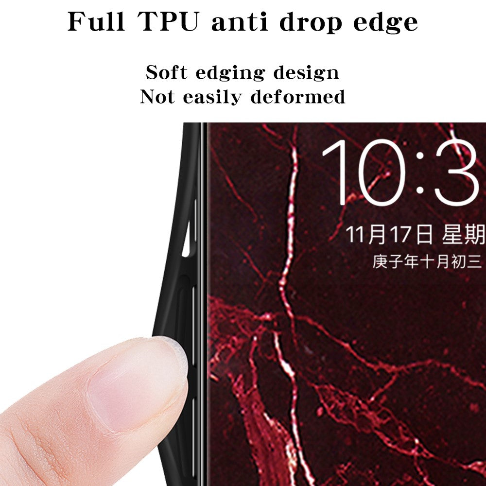 For Xiaomi 15T Pro Case Marble Pattern Tempered Glass + PC + TPU Protective Phone Cover