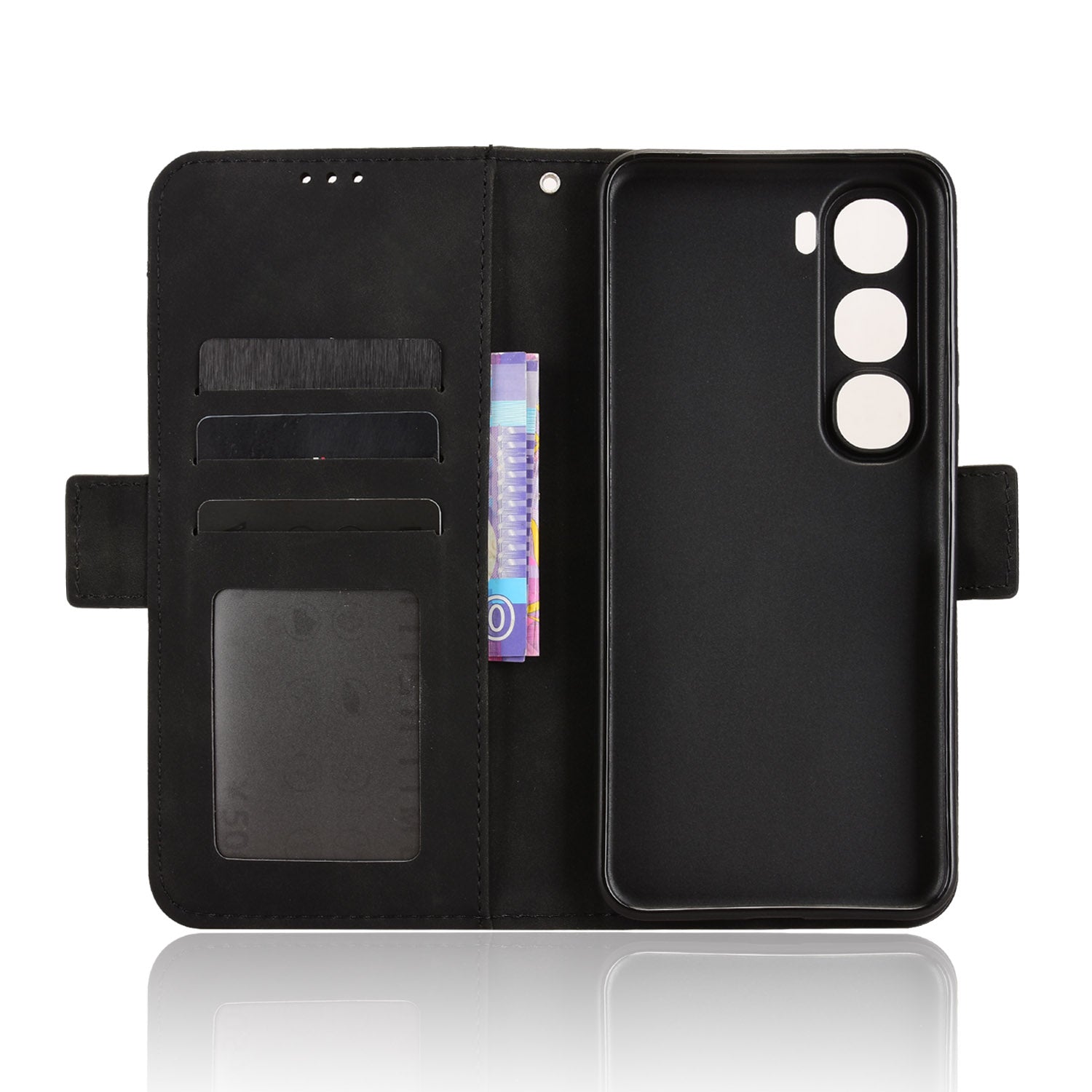 For vivo Y21d / vivo Y31 5G Leather Case Phone Wallet Cover with Multiple Card Slots