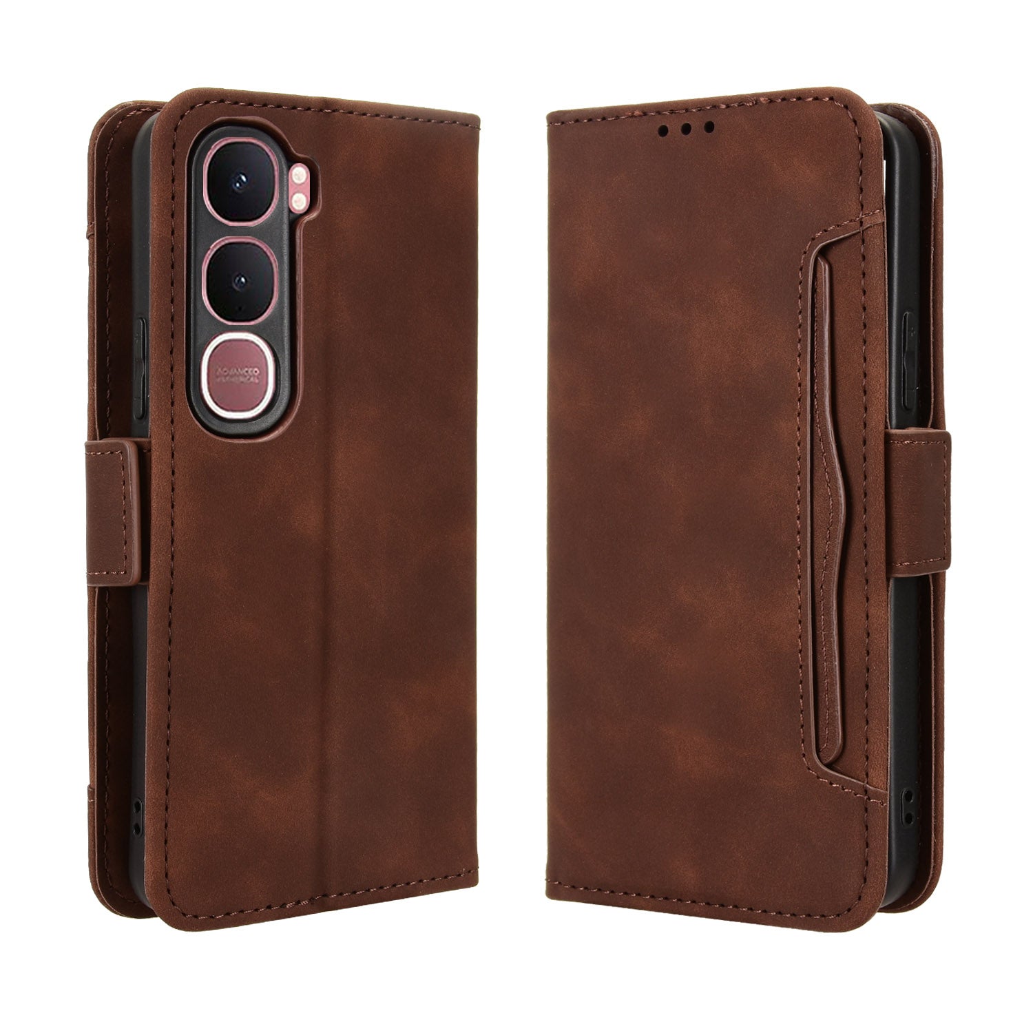 For vivo Y21d / vivo Y31 5G Leather Case Phone Wallet Cover with Multiple Card Slots