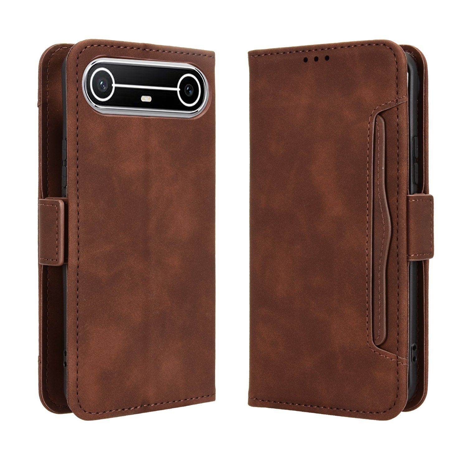 For TECNO Pova Slim 5G / TECNO Spark Slim 4G Leather Case Phone Wallet Cover with Multiple Card Slots