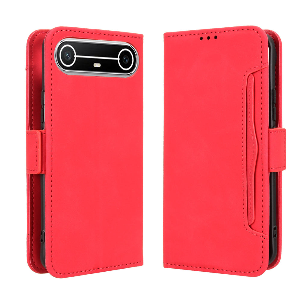 For TECNO Pova Slim 5G / TECNO Spark Slim 4G Leather Case Phone Wallet Cover with Multiple Card Slots