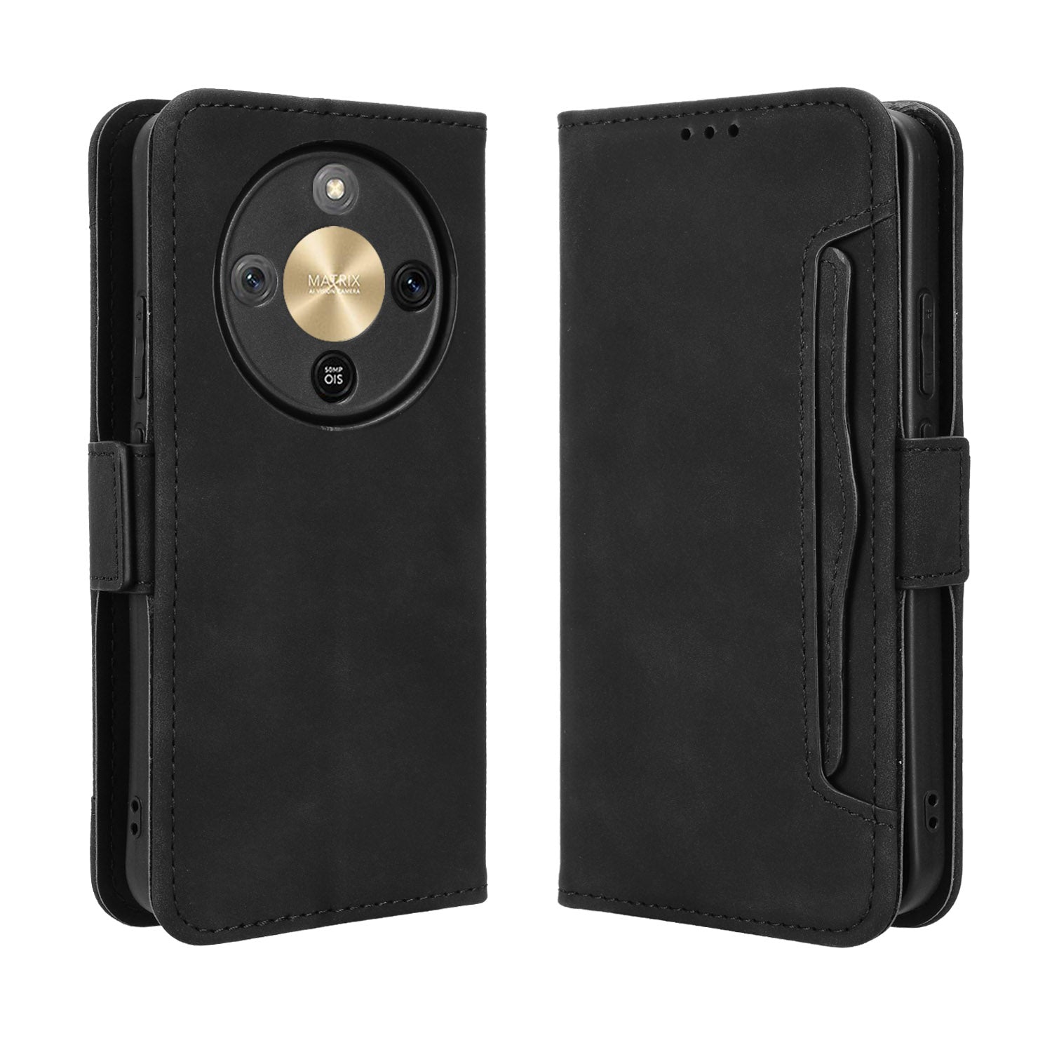 For Honor X70 5G / Honor X9d 5G Leather Case Phone Wallet Cover with Multiple Card Slots