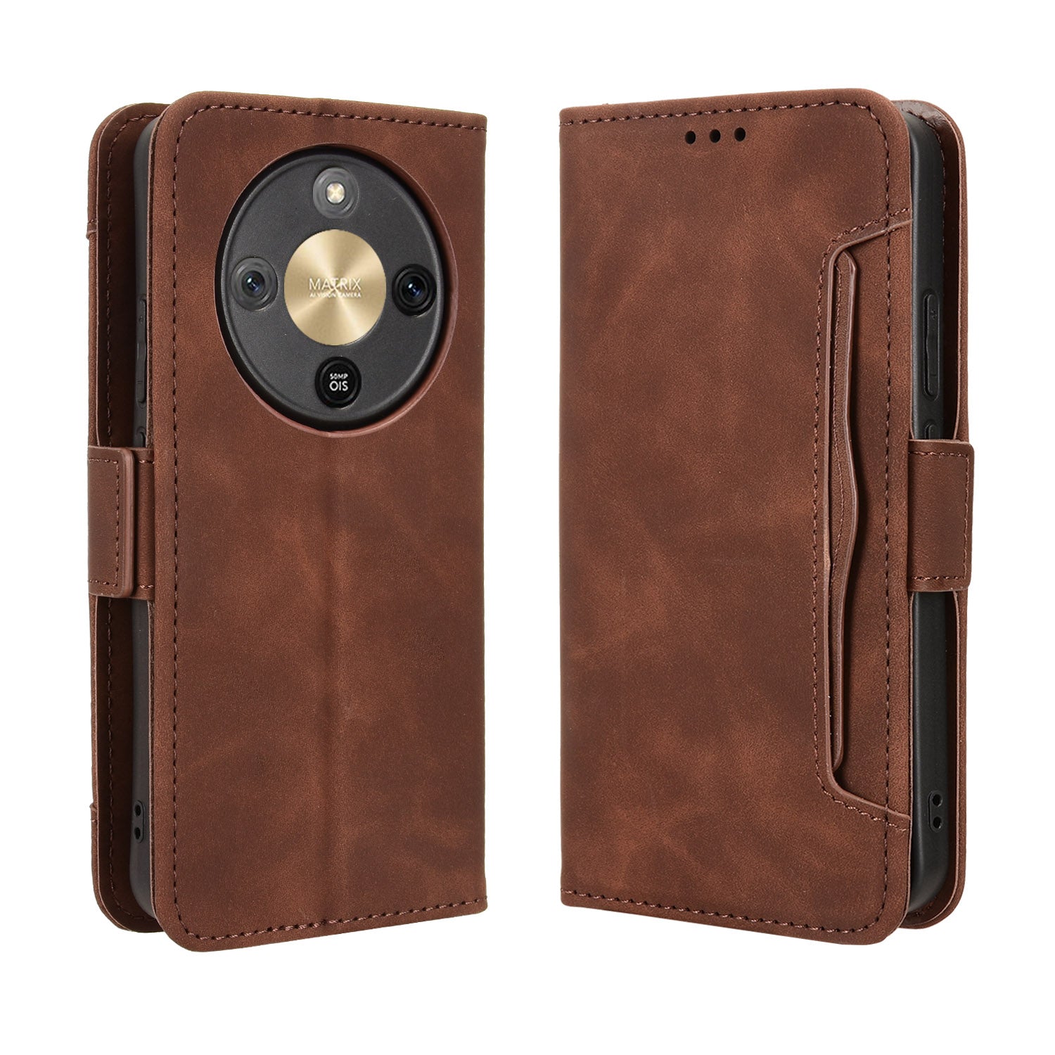 For Honor X70 5G / Honor X9d 5G Leather Case Phone Wallet Cover with Multiple Card Slots