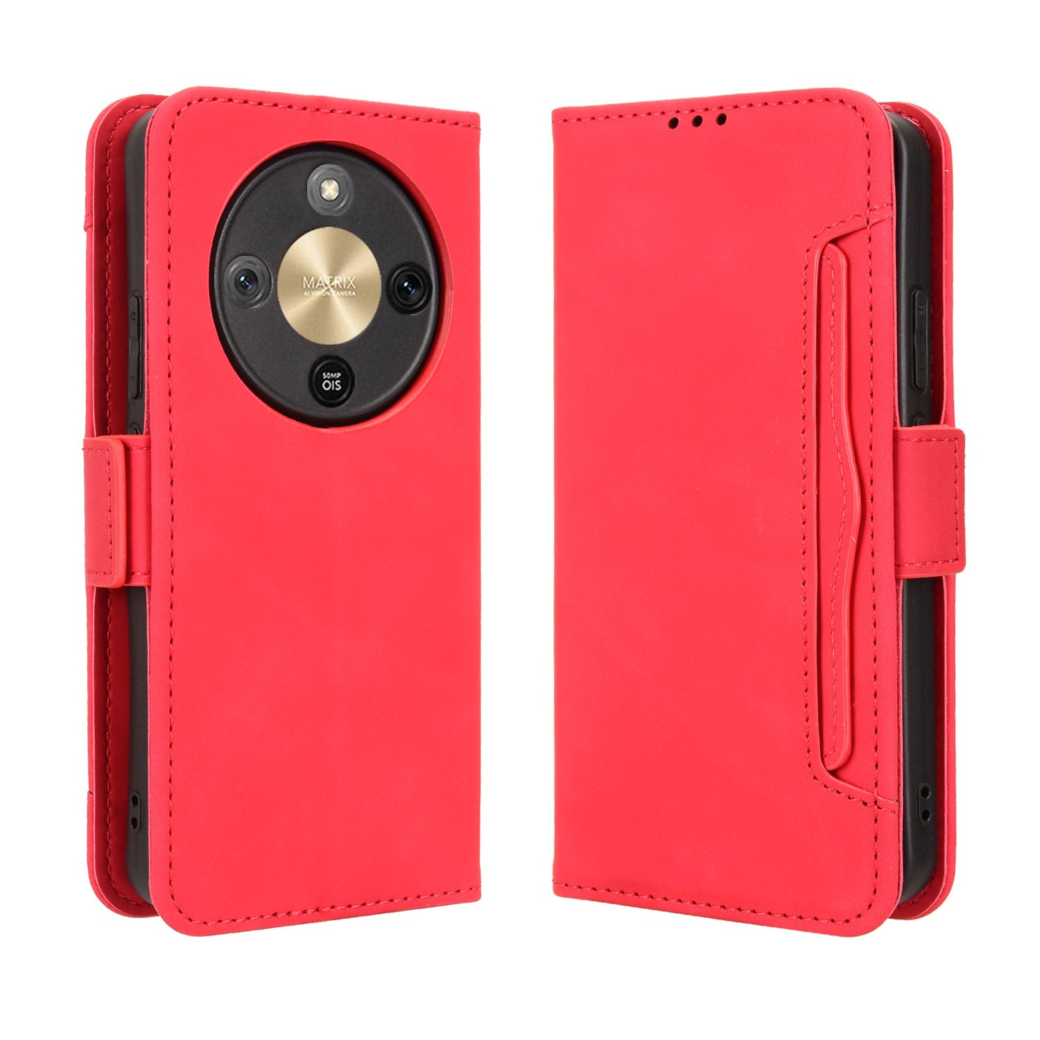 For Honor X70 5G / Honor X9d 5G Leather Case Phone Wallet Cover with Multiple Card Slots