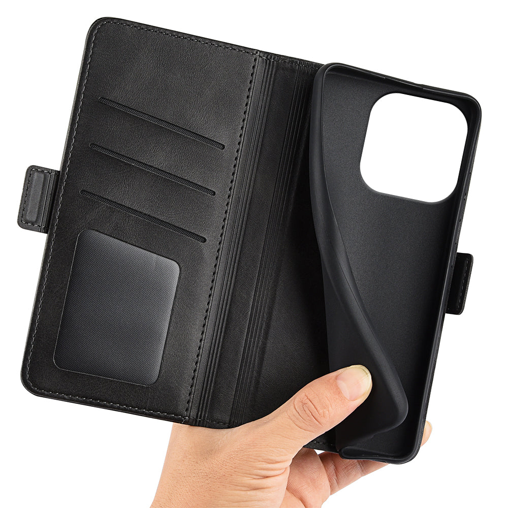 For Honor X6c 4G Case Calf Texture Leather Wallet Phone Cover