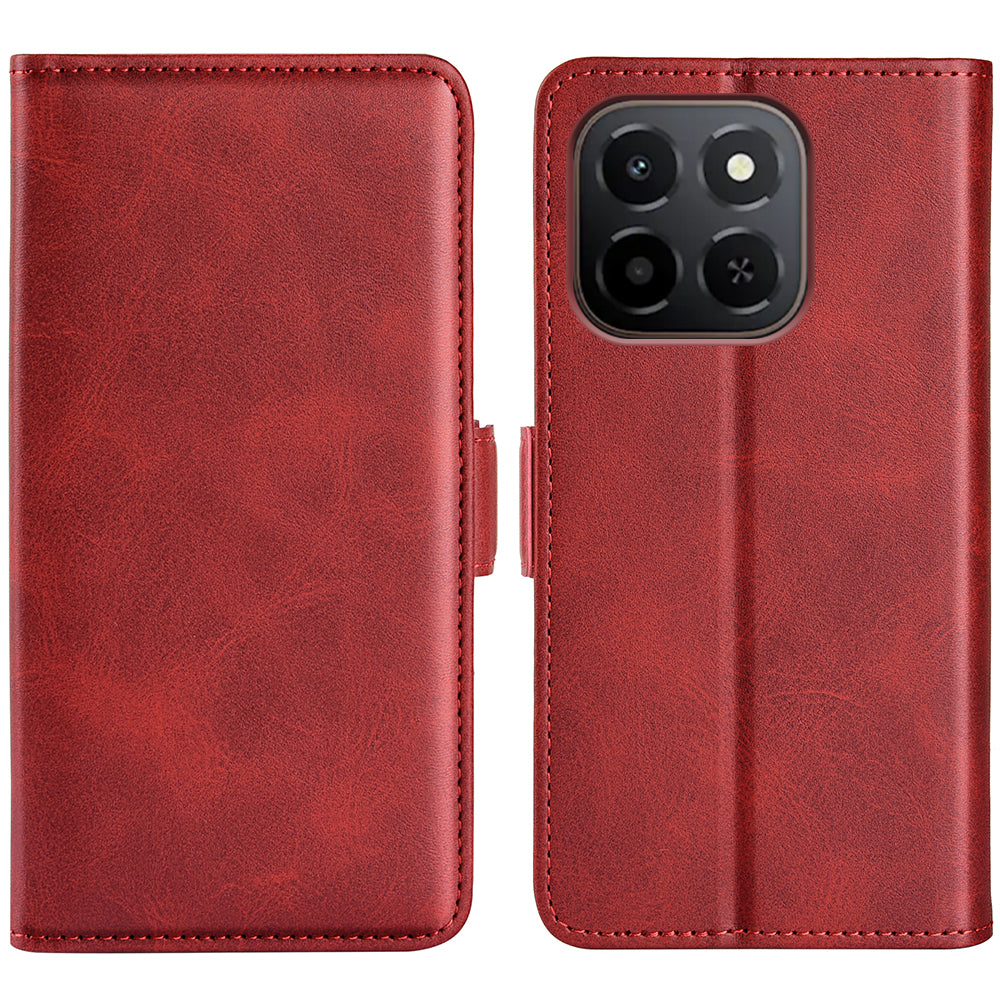 For Honor X6c 4G Case Calf Texture Leather Wallet Phone Cover