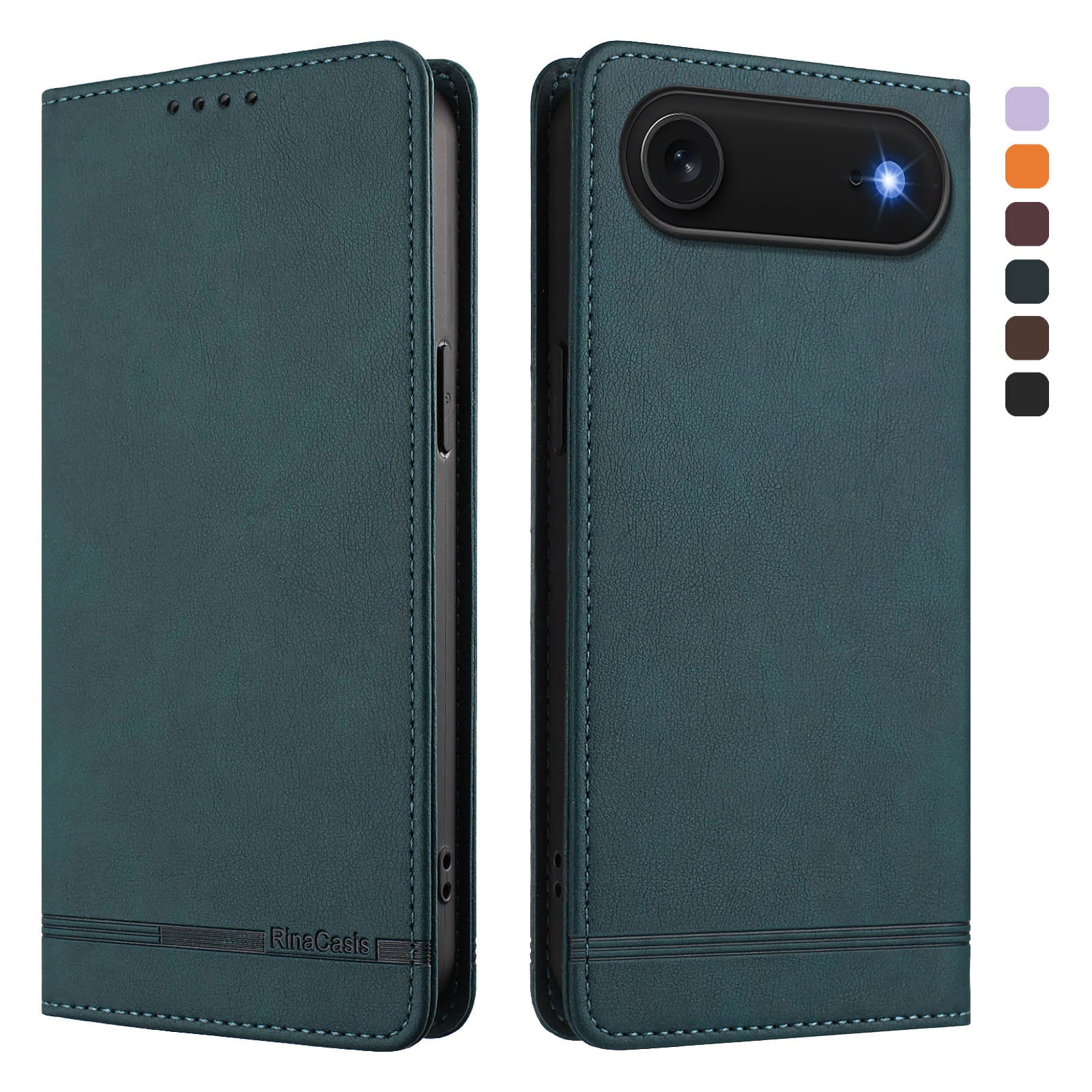 For iPhone Air Case RINACASIS RC23 RFID Blocking Wallet Stand PU Leather Phone Cover