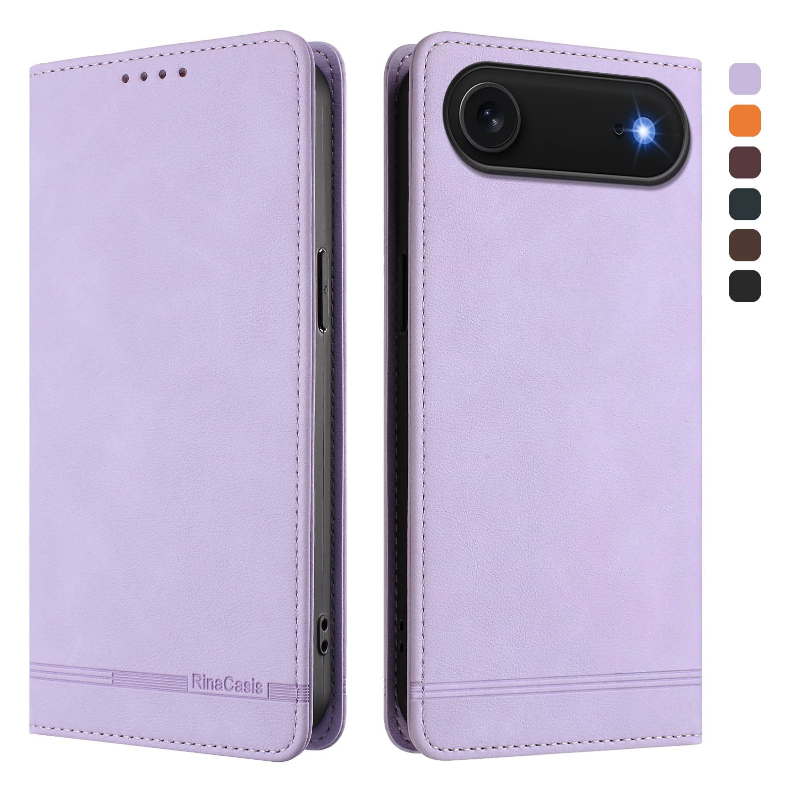 For iPhone Air Case RINACASIS RC23 RFID Blocking Wallet Stand PU Leather Phone Cover