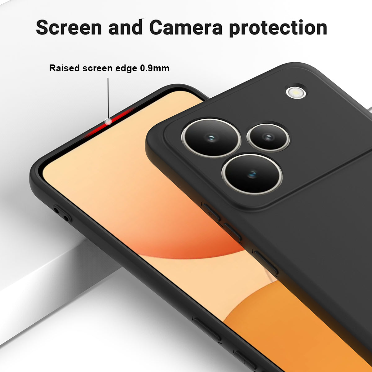 For Realme P4 Pro 5G Liquid Silicone Case Phone Back Cover with Hand Strap