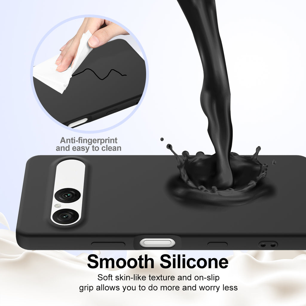 For Sony Xperia 10 VII Case Compatible with MagSafe Anti-Drop Liquid Silicone Phone Cover