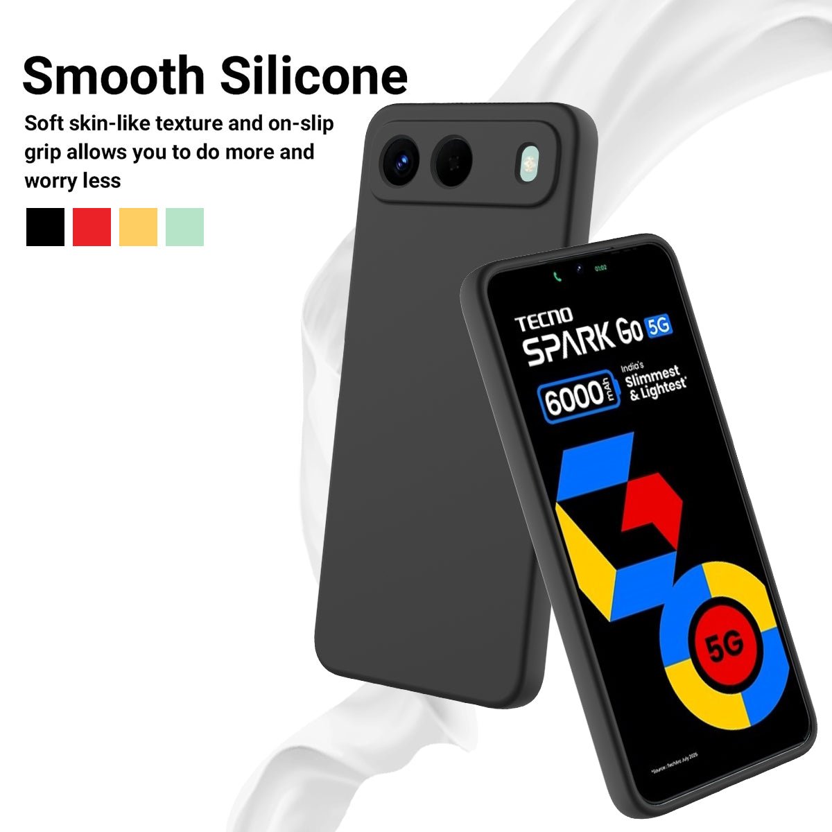 Coque arrière en silicone liquide avec dragonne pour Infinix Hot 60i 5G