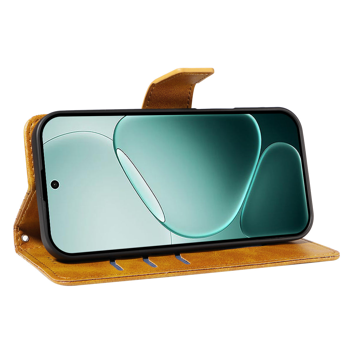 For Oppo A6 Pro 4G / Oppo F31 5G / Oppo A6 Pro 5G Leather Case Wallet Stand Grids Imprinted Phone Cover with Strap