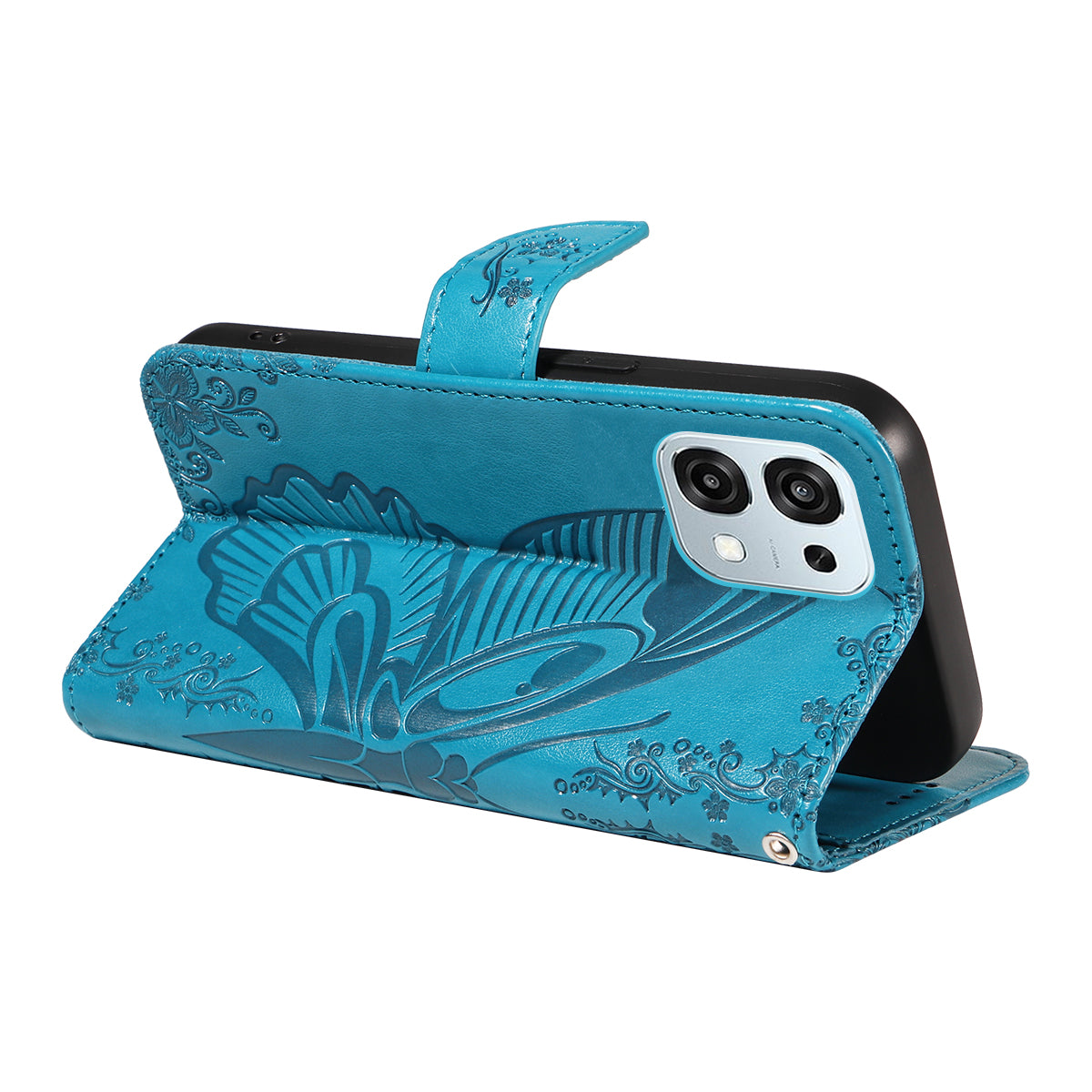 For Oppo A6 Pro 4G / Oppo F31 5G / Oppo A6 Pro 5G Case Butterfly Pattern PU Leather Folio Flip Phone Cover