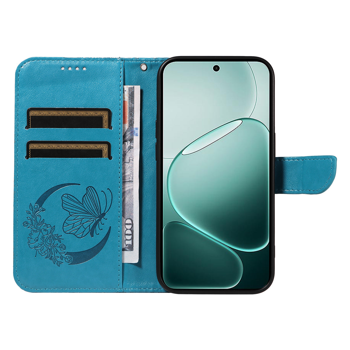 For Oppo A6 Pro 4G / Oppo F31 5G / Oppo A6 Pro 5G Case Butterfly Pattern PU Leather Folio Flip Phone Cover