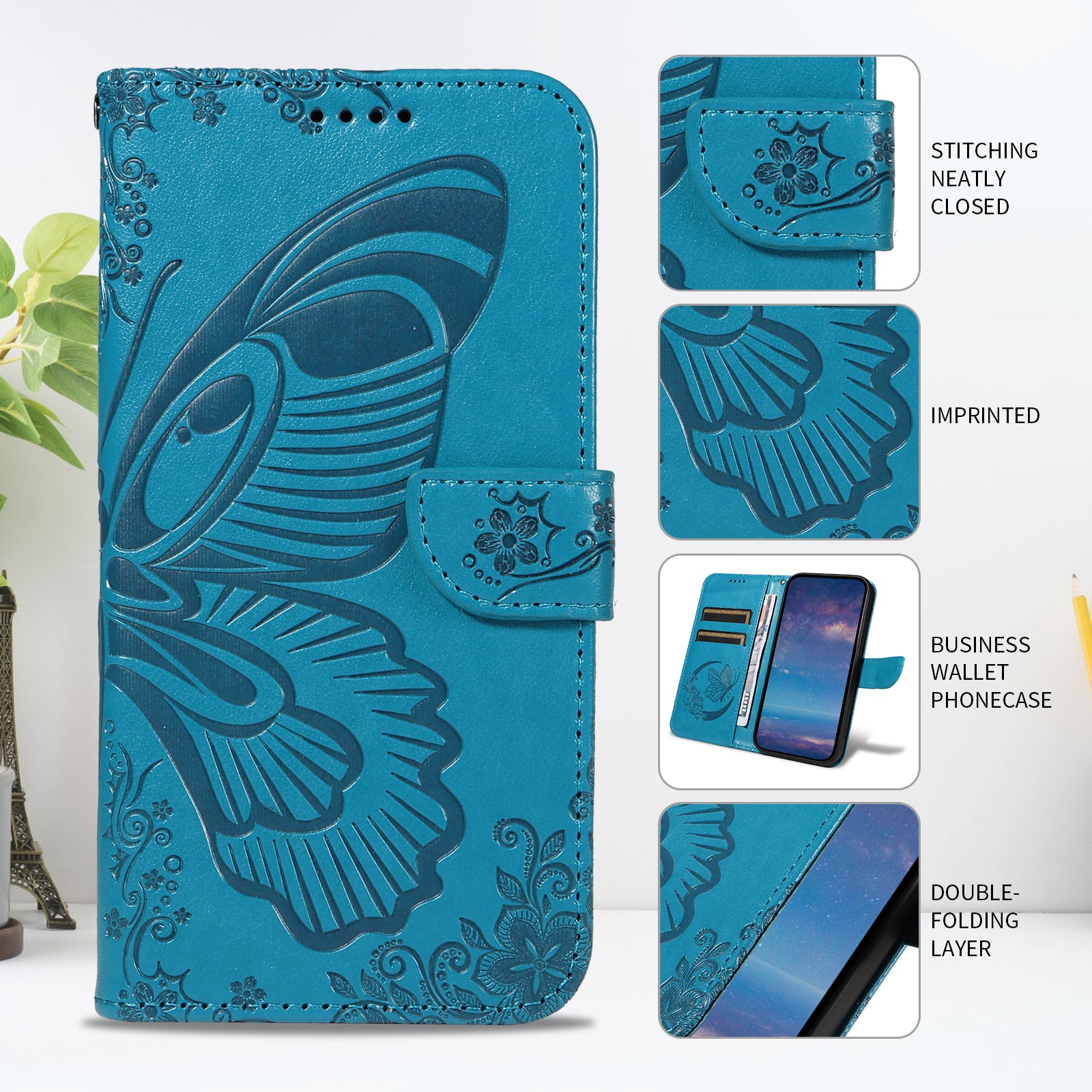 For Oppo A6 Pro 4G / Oppo F31 5G / Oppo A6 Pro 5G Case Butterfly Pattern PU Leather Folio Flip Phone Cover