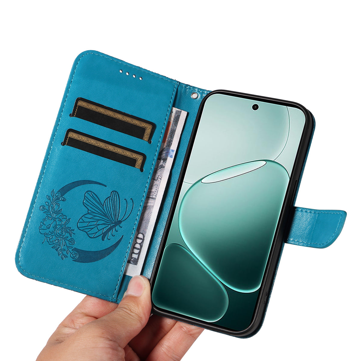 For Oppo A6 Pro 4G / Oppo F31 5G / Oppo A6 Pro 5G Case Butterfly Pattern PU Leather Folio Flip Phone Cover