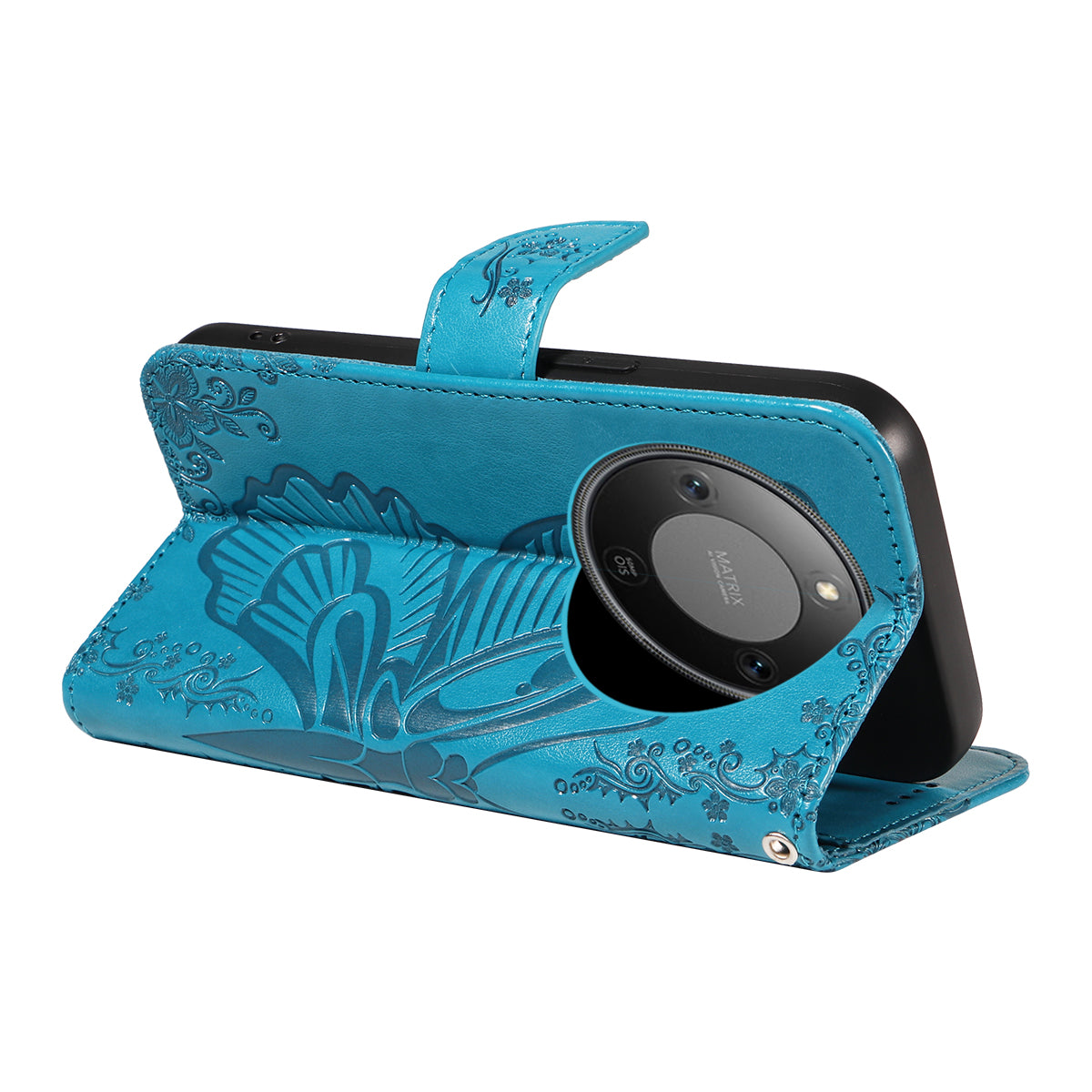 For Honor X9d 5G / Honor X70 5G Case Butterfly Pattern PU Leather Folio Flip Phone Cover