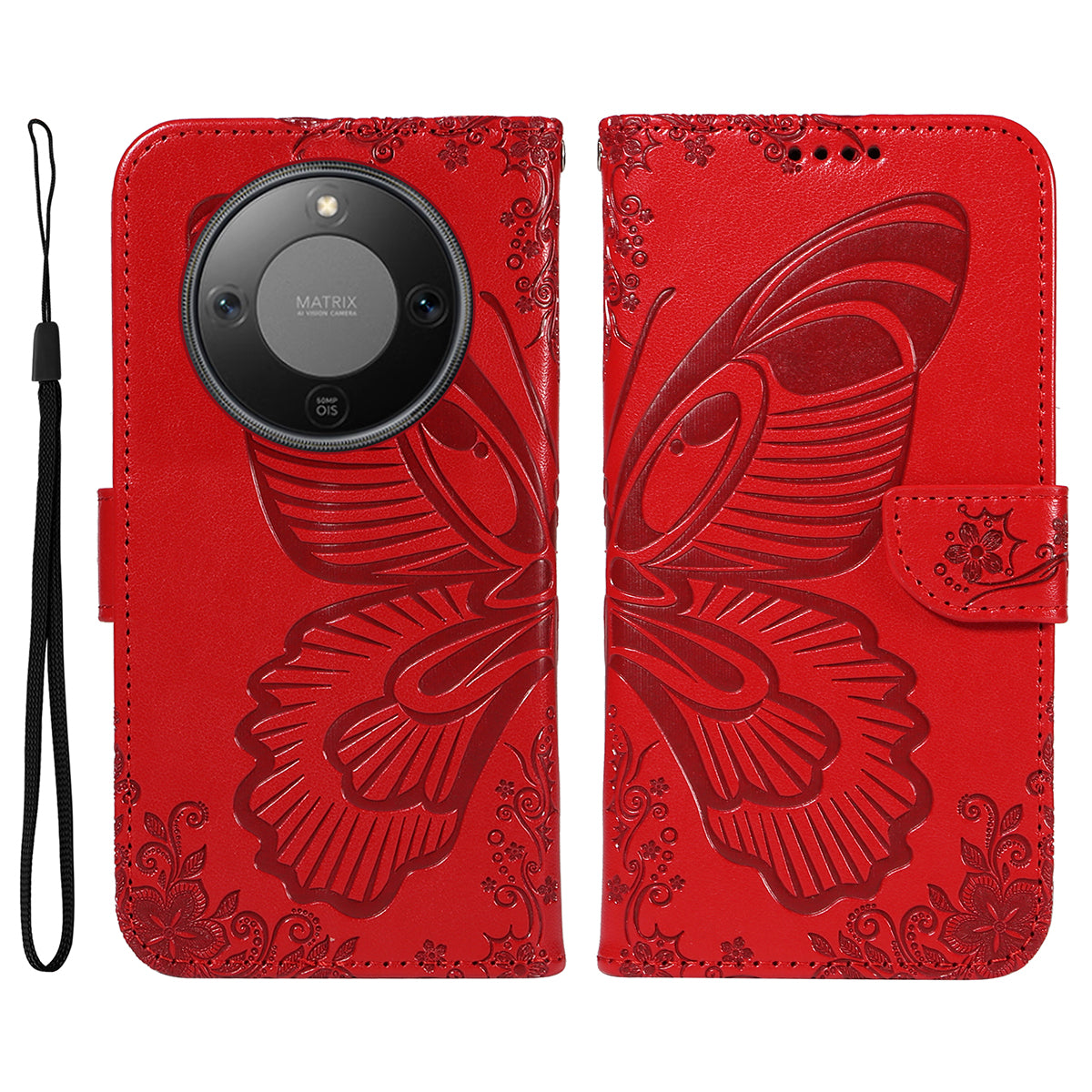 For Honor X9d 5G / Honor X70 5G Case Butterfly Pattern PU Leather Folio Flip Phone Cover