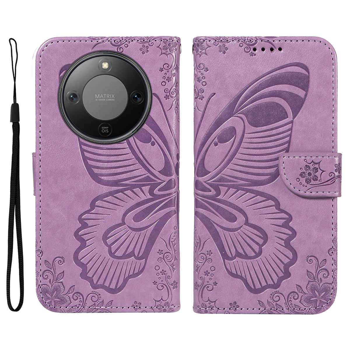 For Honor X9d 5G / Honor X70 5G Case Butterfly Pattern PU Leather Folio Flip Phone Cover