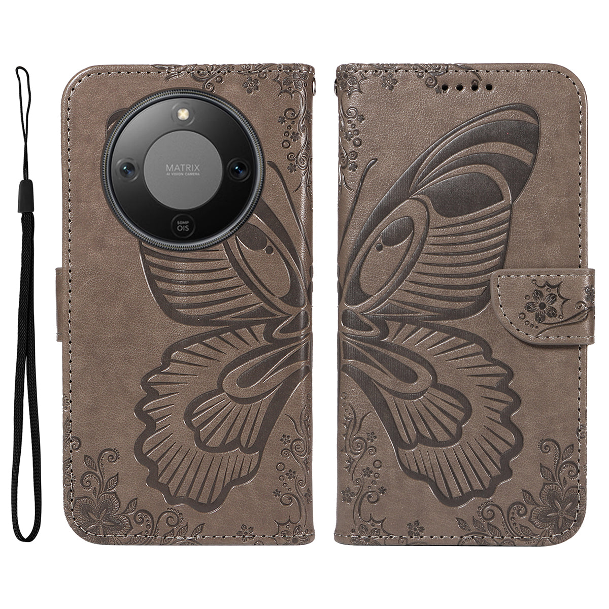 For Honor X9d 5G / Honor X70 5G Case Butterfly Pattern PU Leather Folio Flip Phone Cover