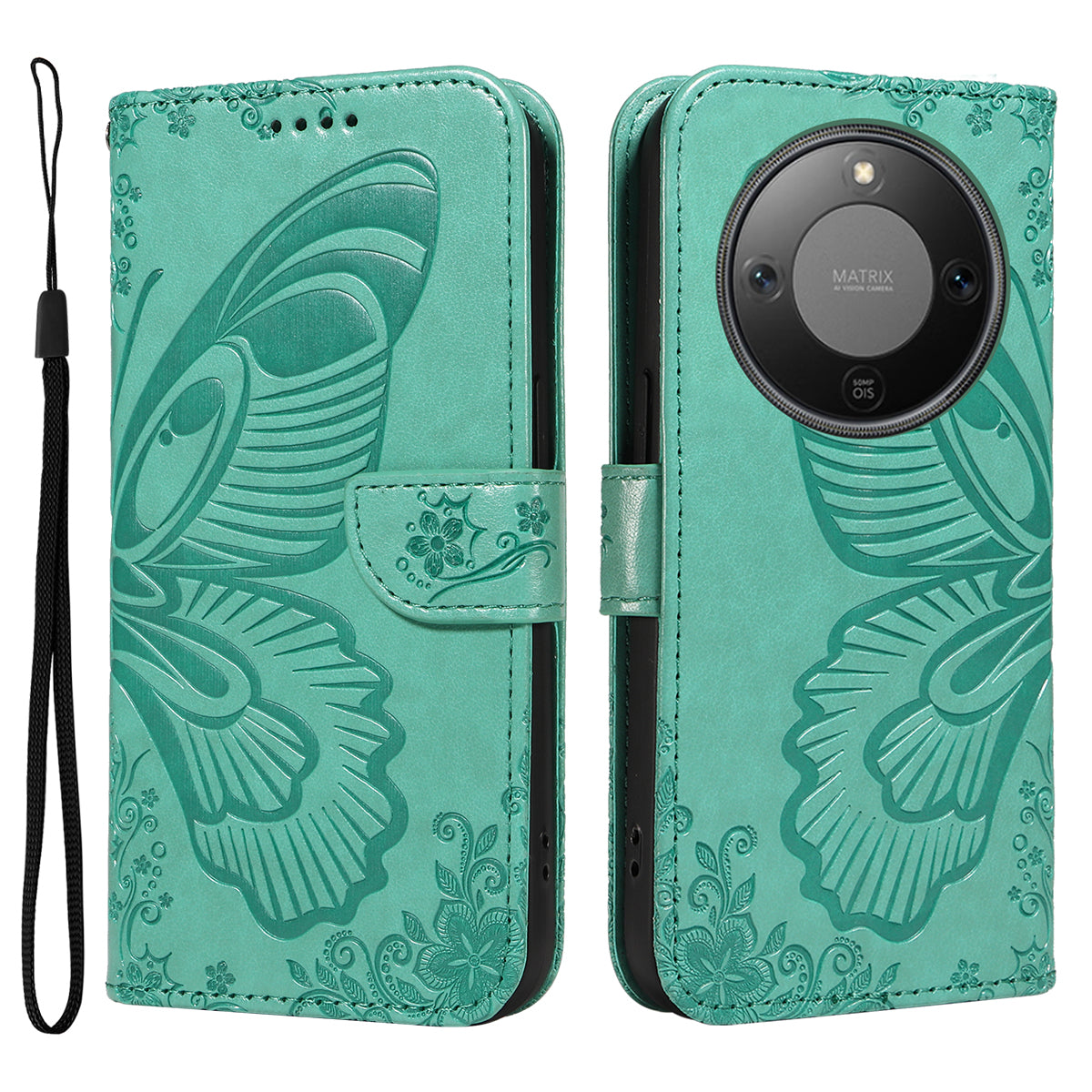 For Honor X9d 5G / Honor X70 5G Case Butterfly Pattern PU Leather Folio Flip Phone Cover