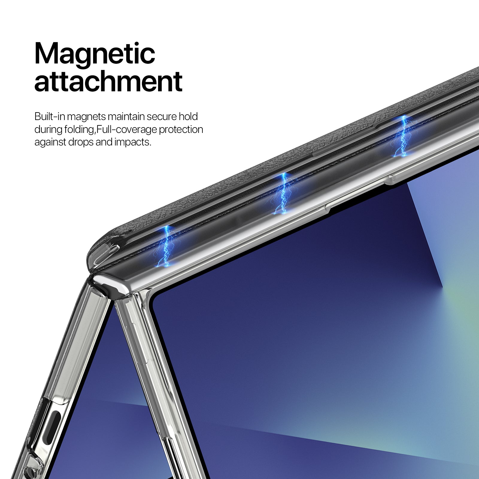 For Samsung Galaxy Z Fold7 5G Case DUX DUCIS STEX Series Kickstand Star Pattern PU Leather Back Cover with Tempered Glass Film