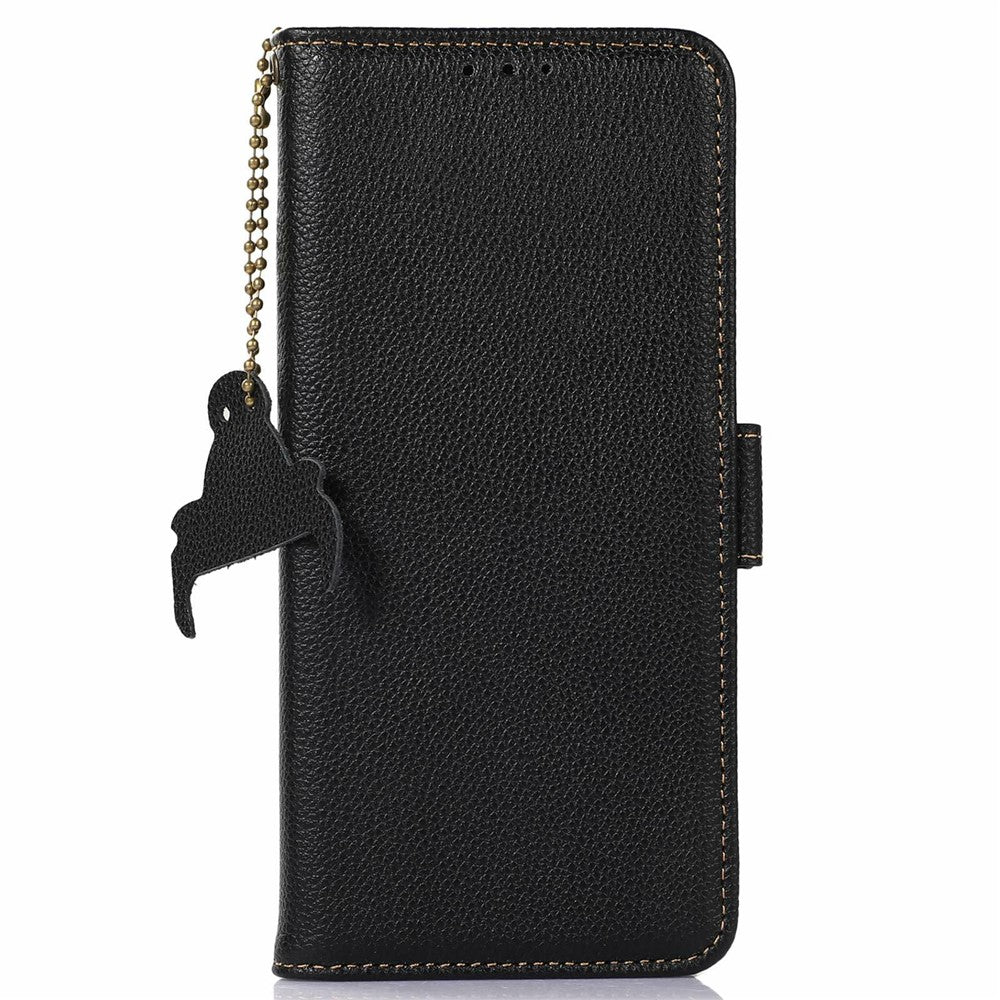 For Samsung Galaxy S26  /  S26 Pro Case RFID Blocking Textured Genuine Cow Leather Phone Cover