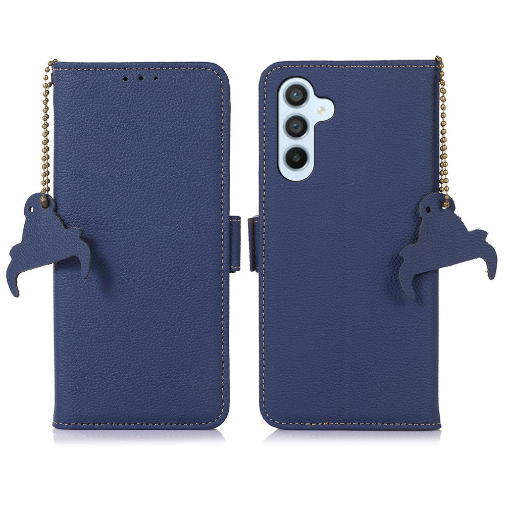For Samsung Galaxy S26  /  S26 Pro Case RFID Blocking Textured Genuine Cow Leather Phone Cover